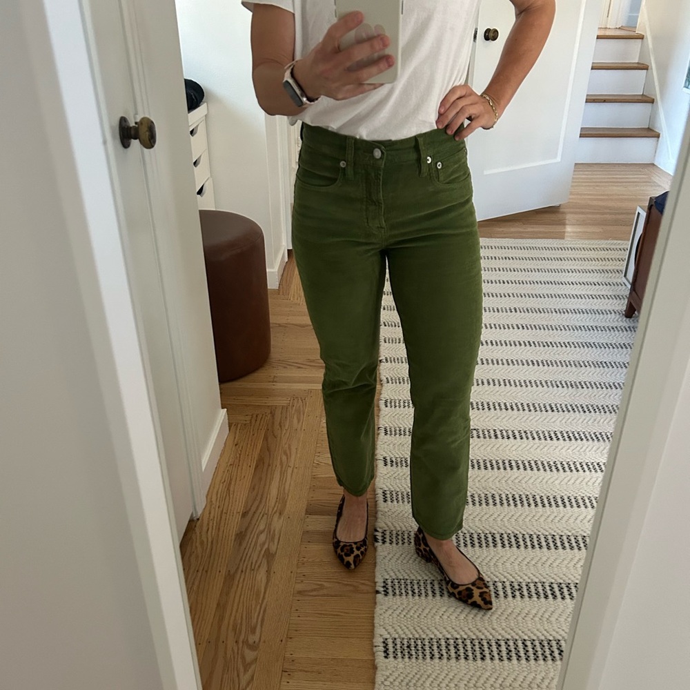 J. Crew Forest Green Corduroy Pants